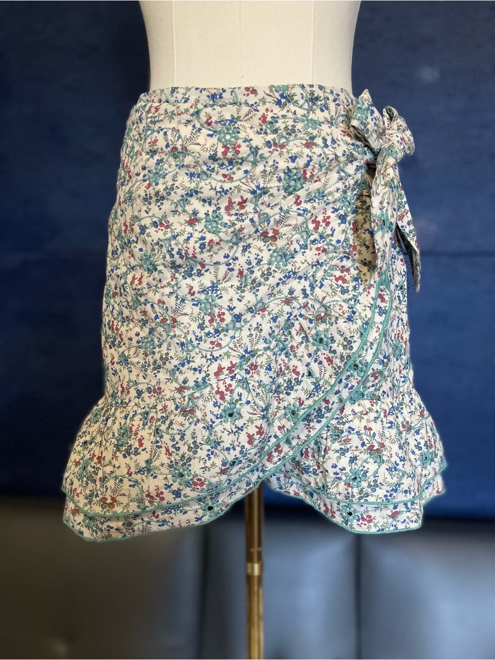 Sézane Flirty Mini Wrap Skirt, US Size 2